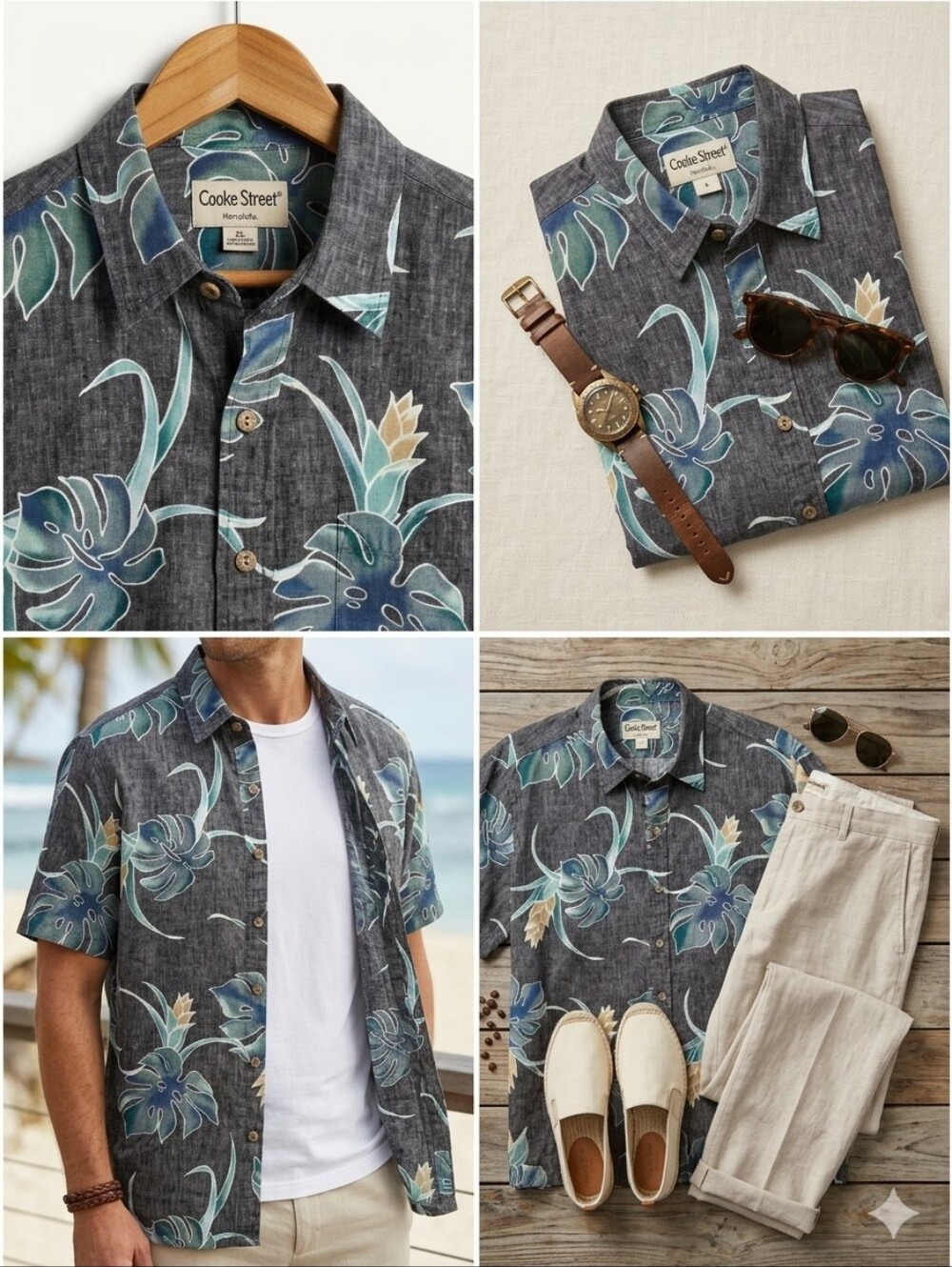 *Father's Day!* Cookie Street Vintage Men's XL Honolulu Hawaiian Aloha Shirt